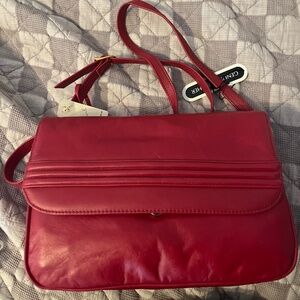 Giani Bernini red leather bag. New with tags